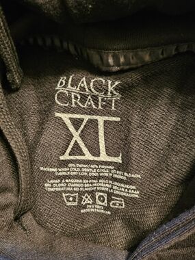 Blackcraft Cult XL Womans Black Hoodie - Gothic Logo